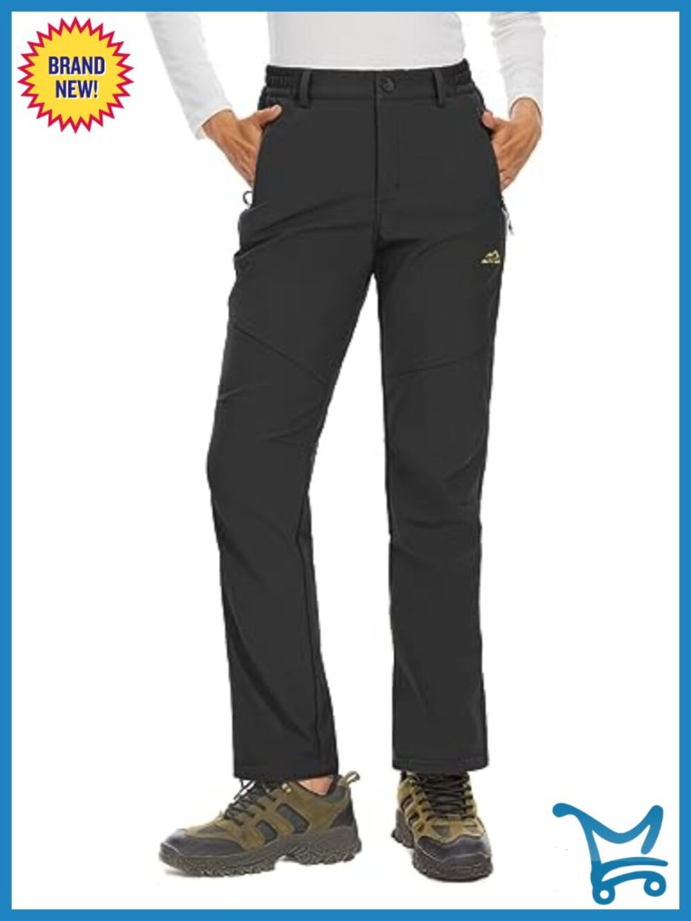 Women's Fleece Lined Waterproof Insulated Snow Ski Pants Winter Warm Hiking